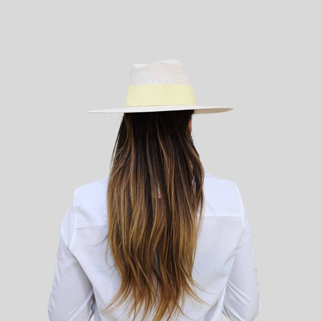 Gemma Straw Indiana Crown Hat - Luxe EQ