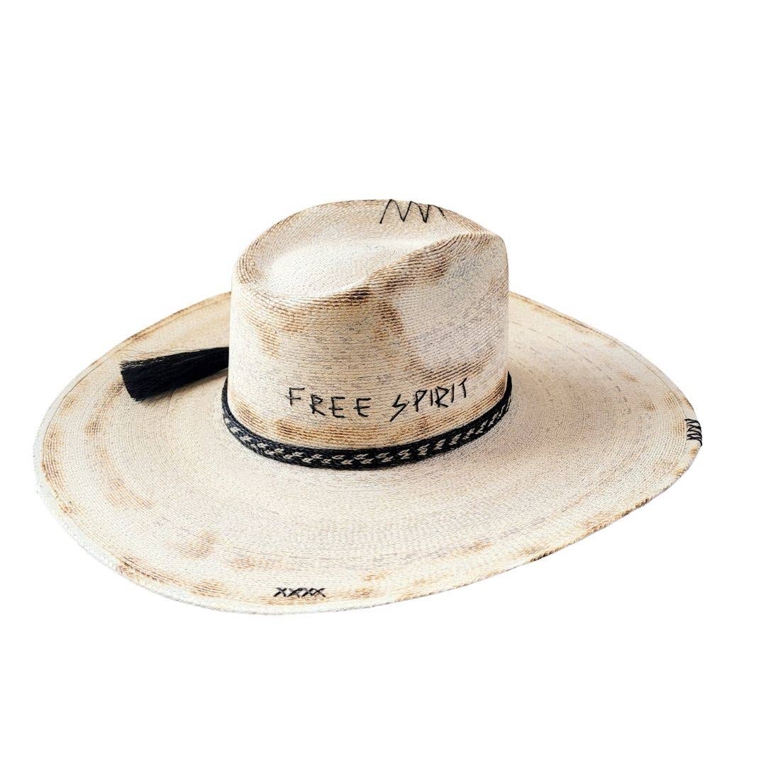 Shiloh Straw Western Crown Hat - Luxe EQ