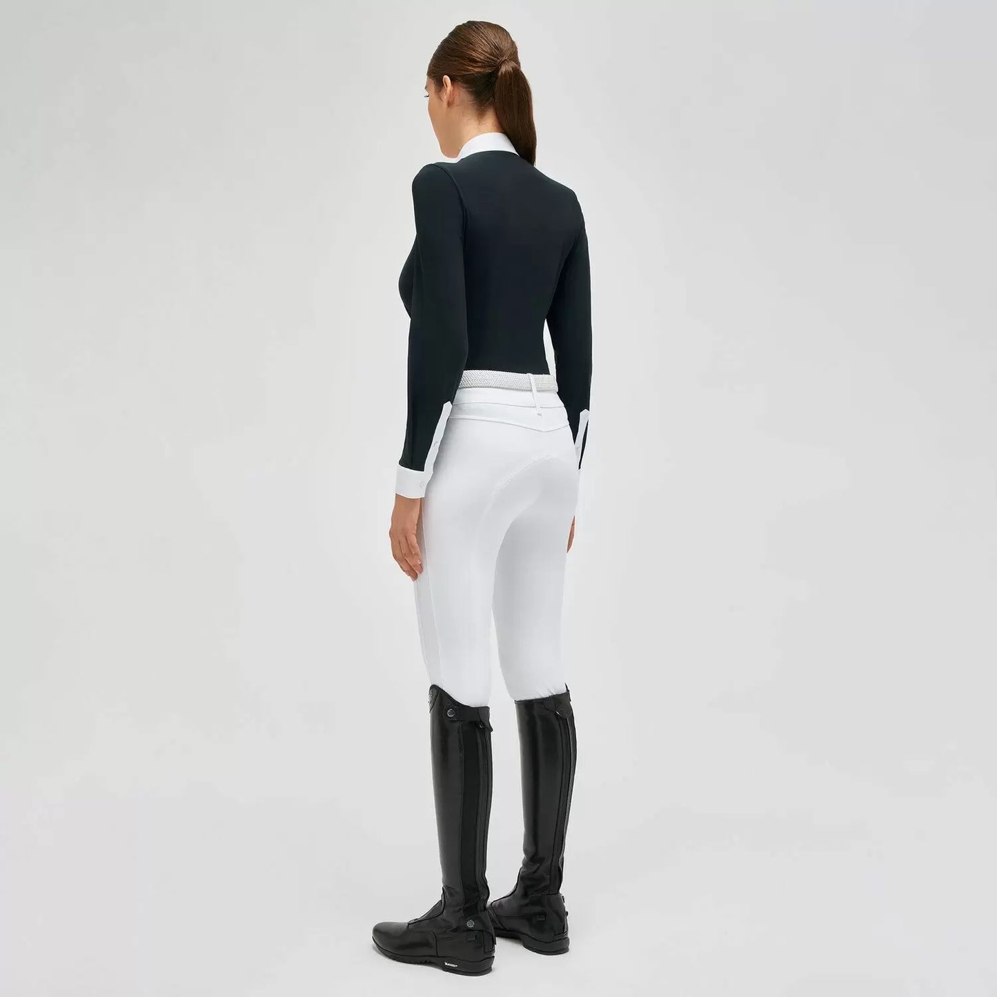 Cavallaria Toscana Women's Sangallo Embroidery Jersey L/S Competition Shirt