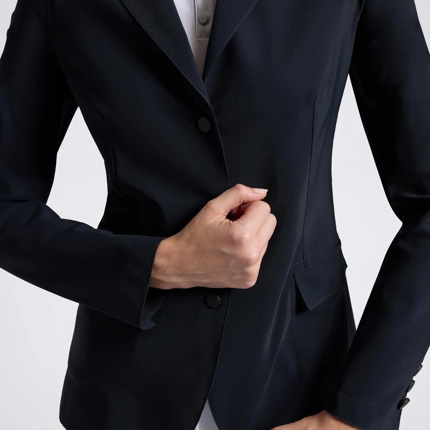 CAVALLERIA TOSCANA GGD048 WOMEN'S RAW CUT COMPETITION JACKET WITH BUTTONS