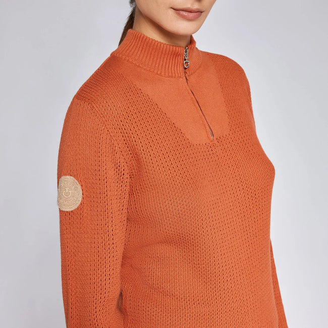 Cavalleria Toscana CT Cotton Knit Half Zip Sweater