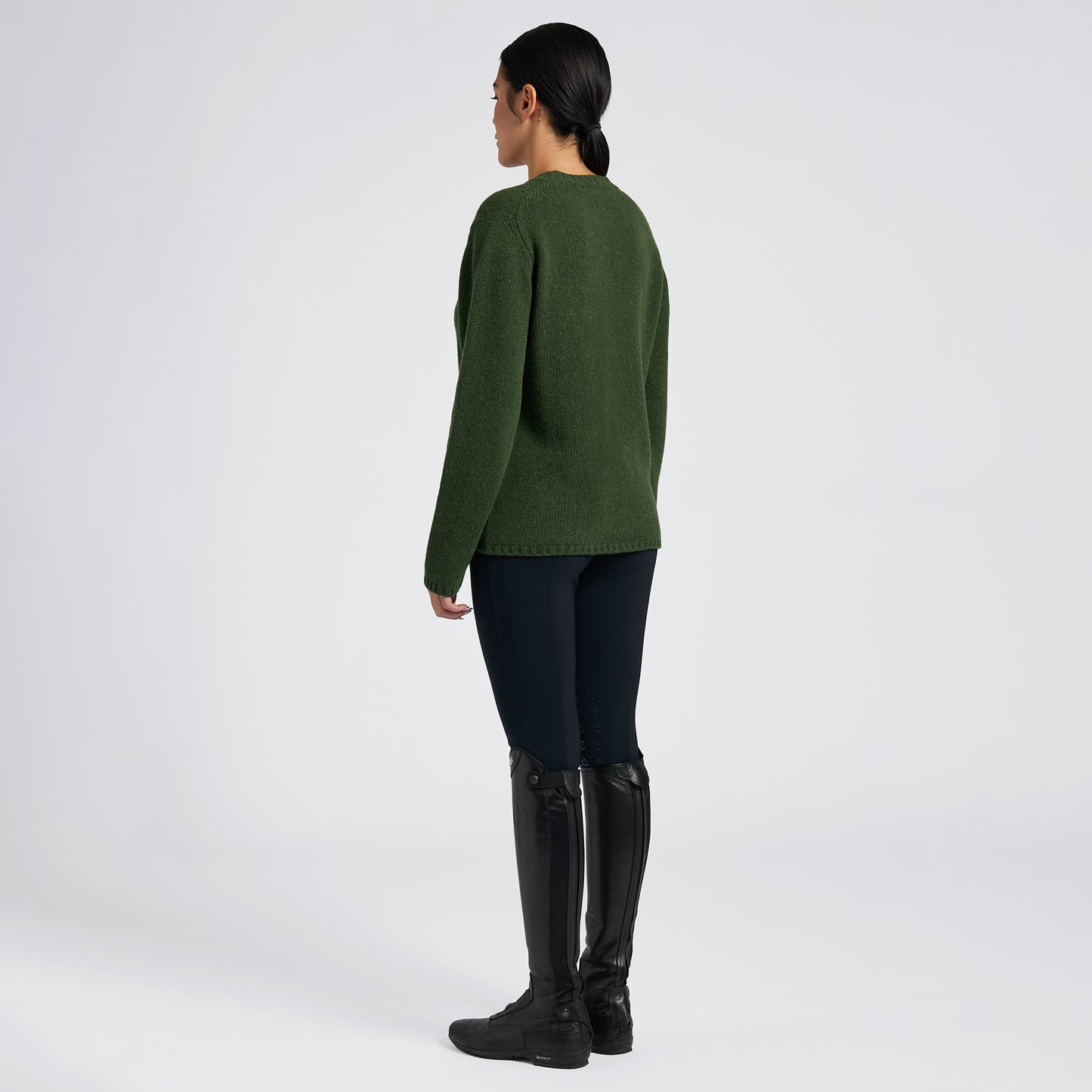 Cavalleria Toscana Women's CT Lambswool Oversized Crew Neck - Luxe EQ