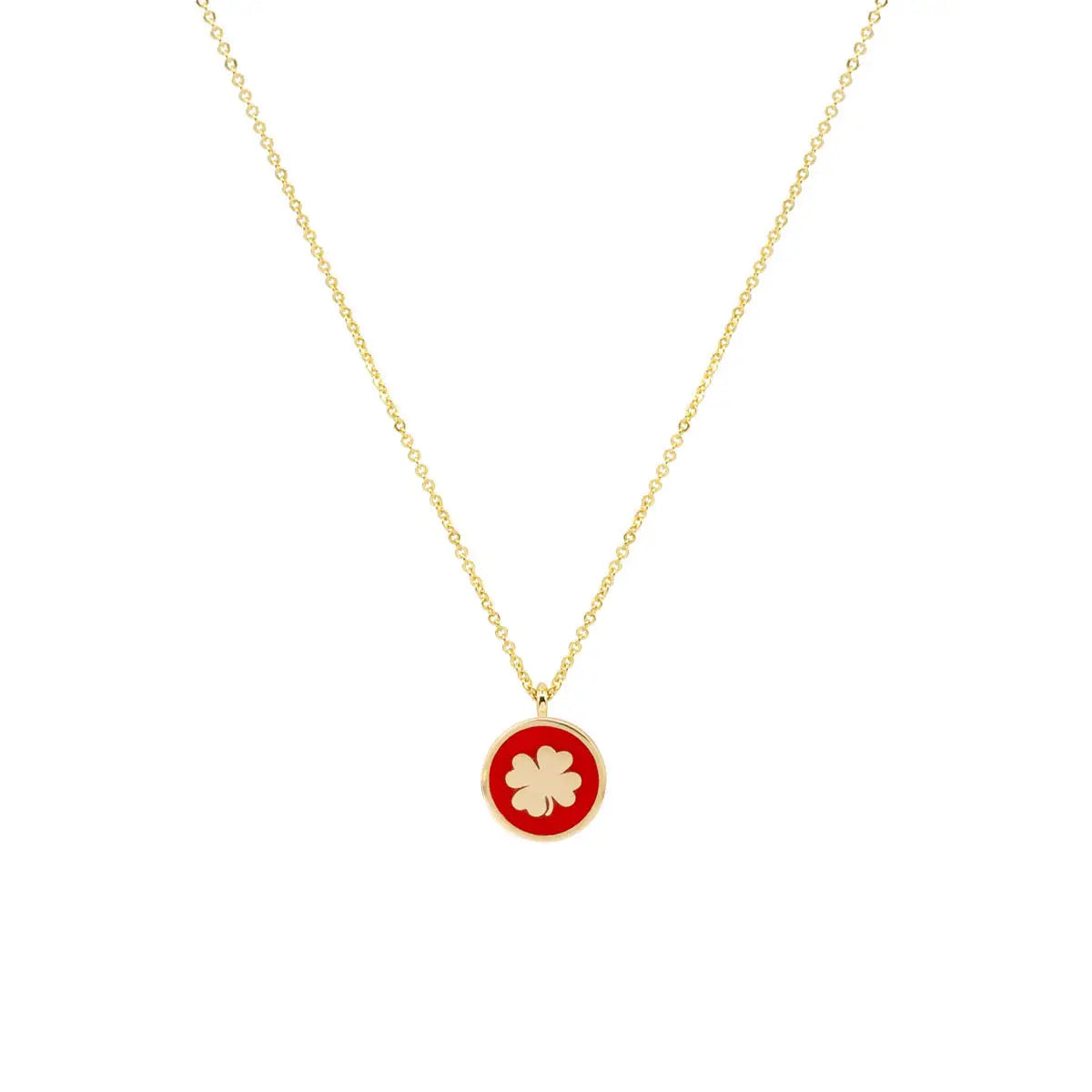 Atelier Petites Pierres Black Lucky Clover Necklace - Luxe EQ