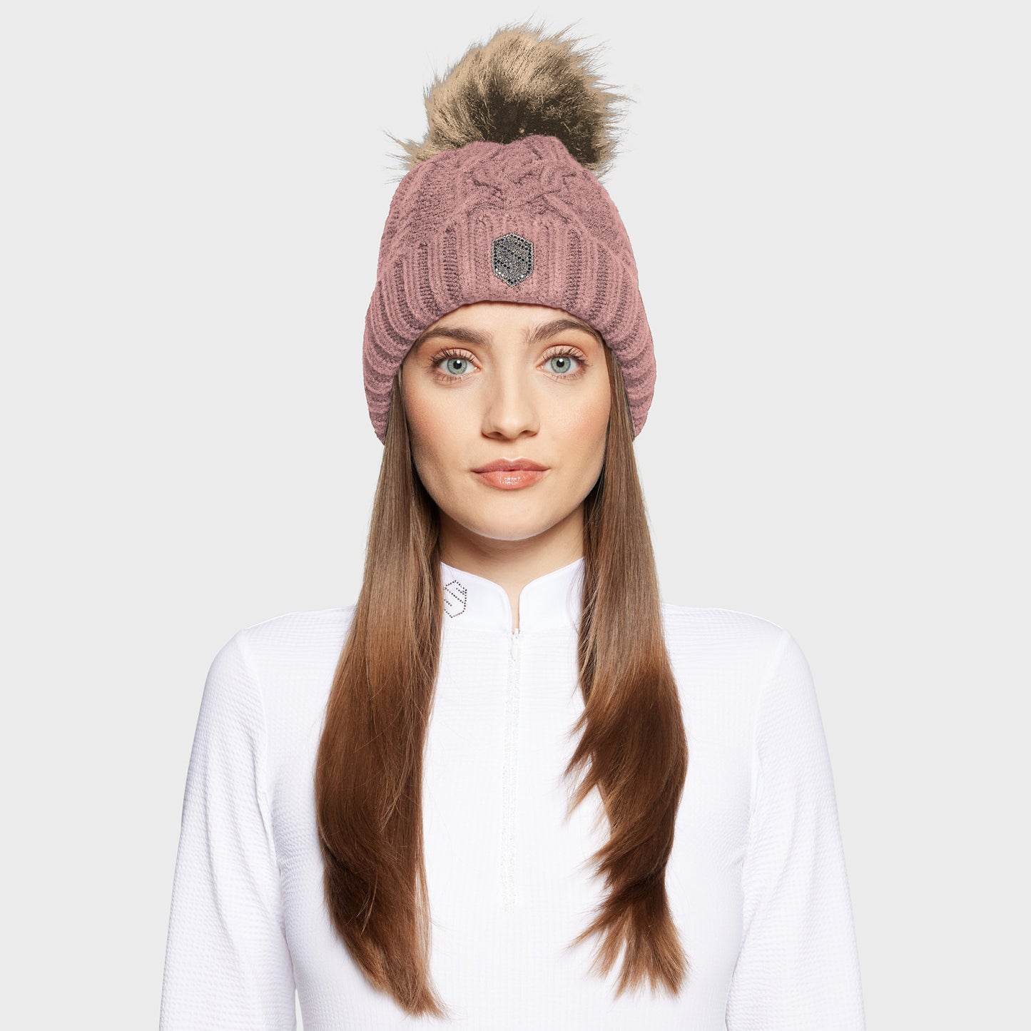 Samshield Nora Crystal Beanie with Pompom - Luxe EQ