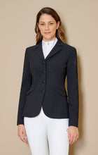 Winston Equestrian Coat Exclusive Black with Beige collar and Cream Piping