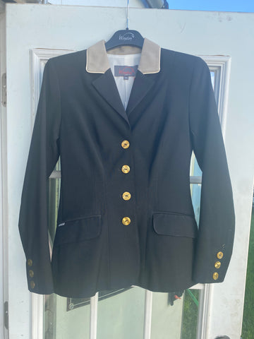 Winston Equestrian Coat Brown/Navy Piping