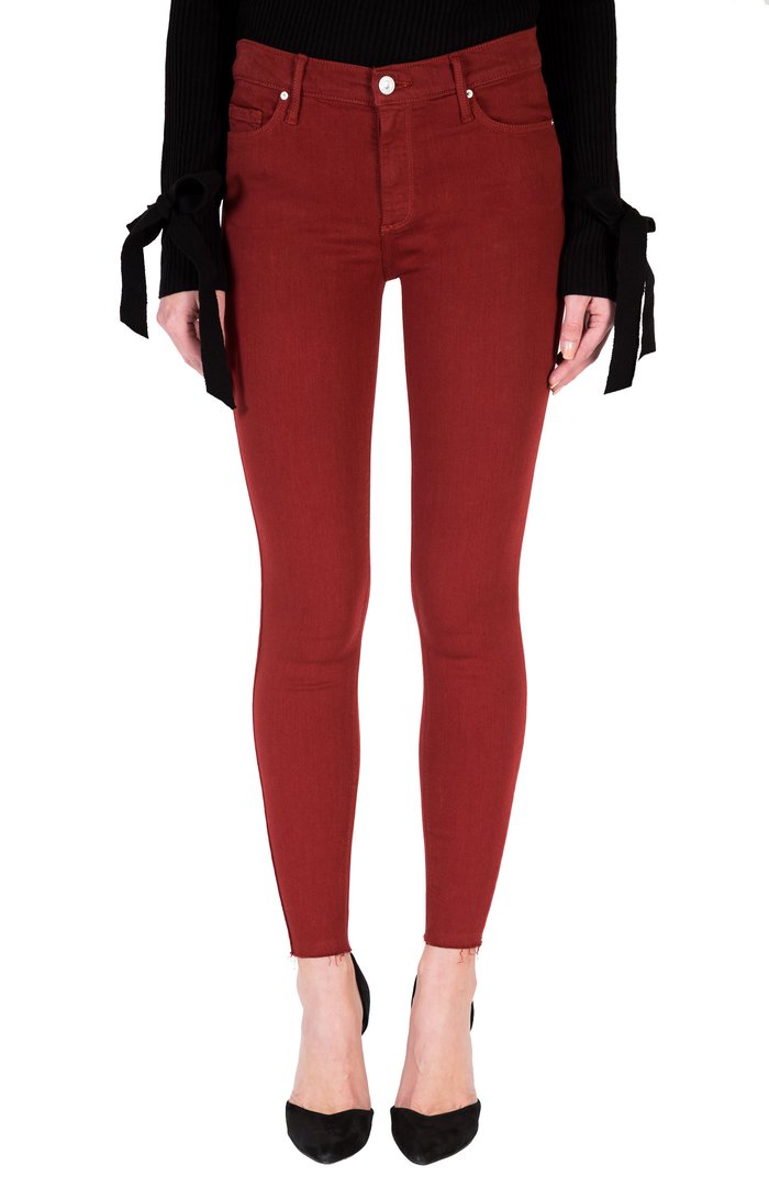 Black Orchid Denim June Skinny Jean Samba Red - Luxe EQ
