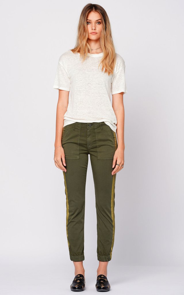 Black Orchid Denim Noel Military Jogger Army Green - Luxe EQ