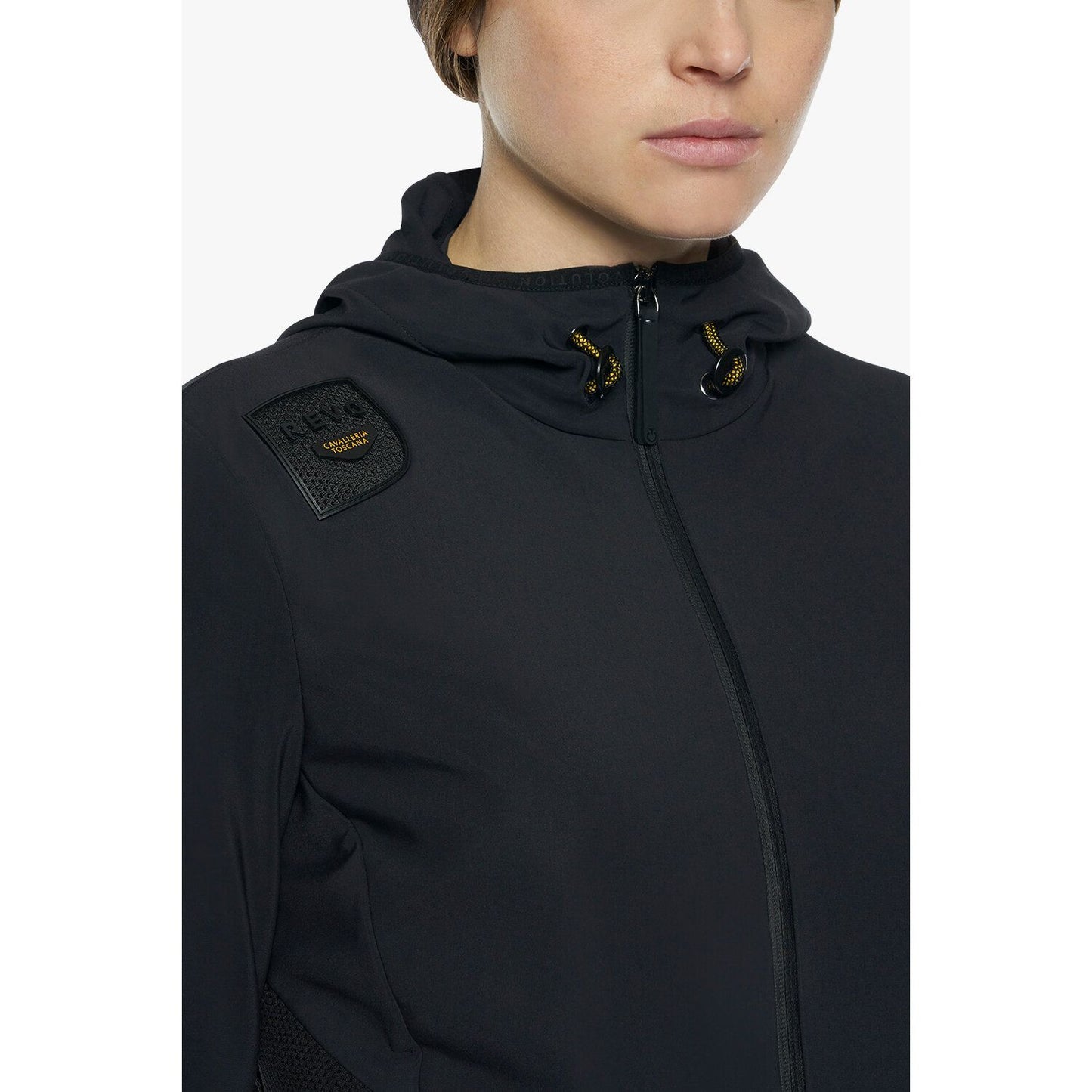 Cavalleria Toscana R-Evo Jersey + Tech Knit Hooded Softshell Jacket