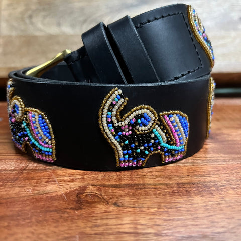 Luxe Lightening Bolts and Flames Wide Zinj Belts