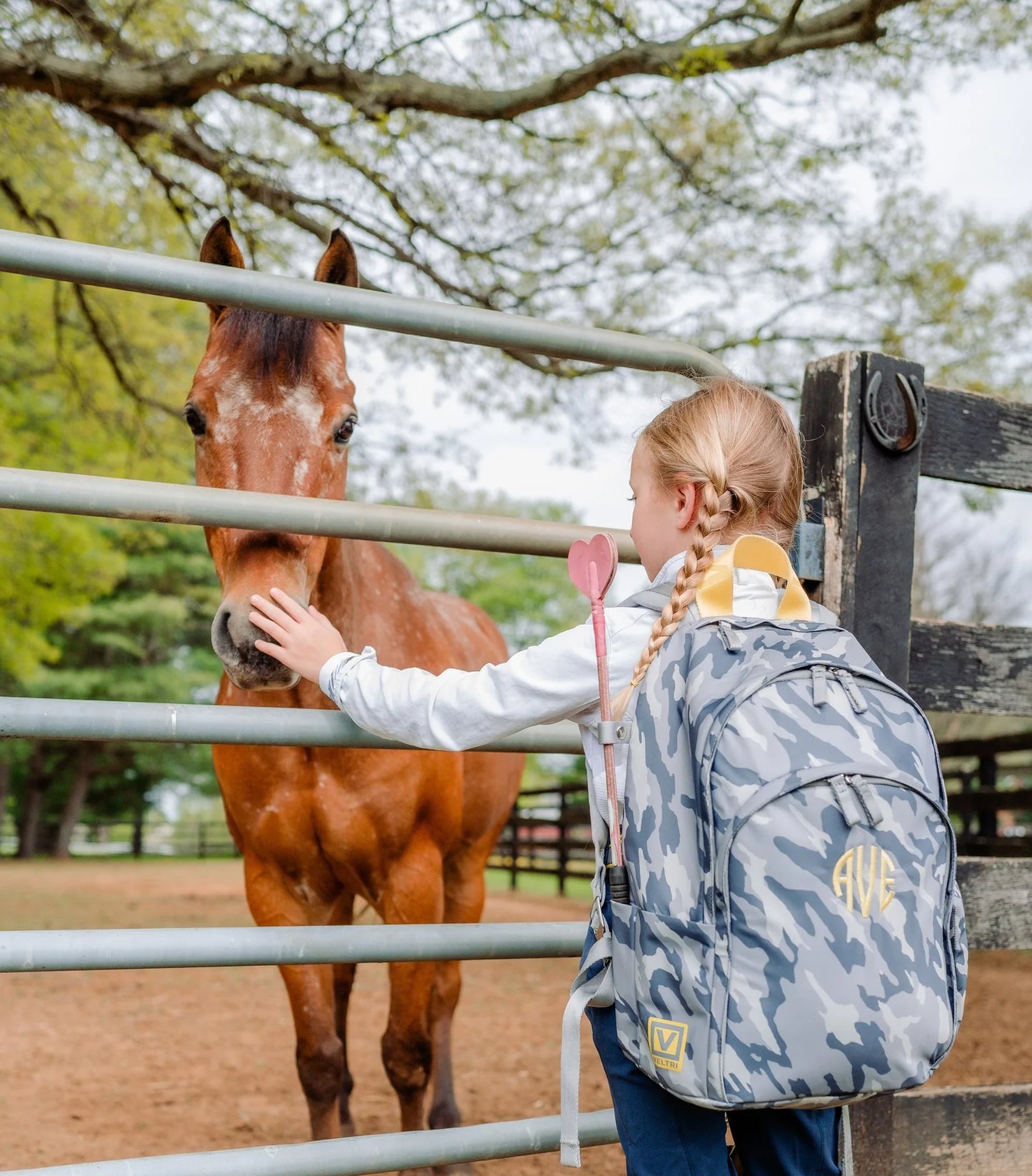 Veltri Delaire Camo Backpack