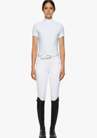 Black Orchid Denim Robin High Rise Frayed Skinny with Racer Stripes - Snow White