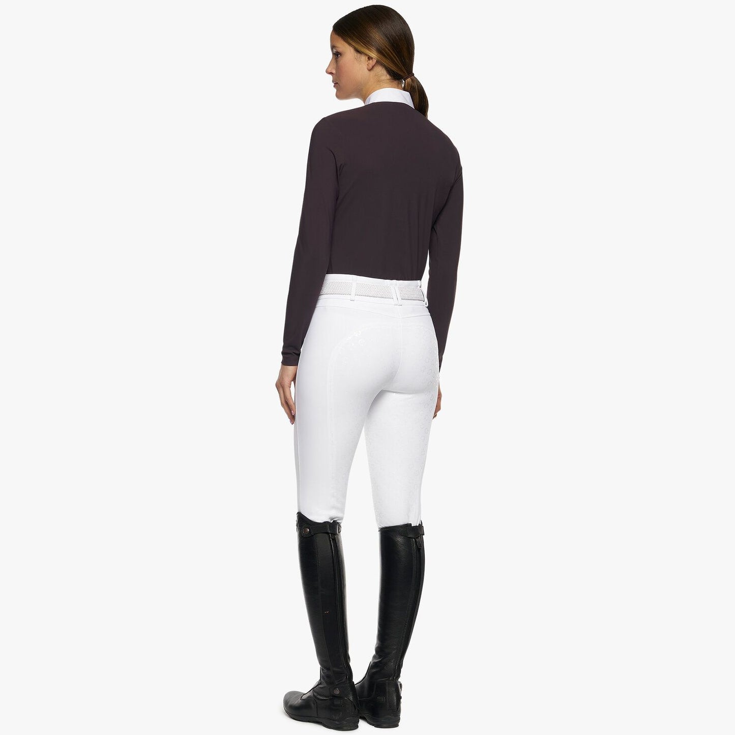 Cavalleria Toscana Women's Tech Jersey Pique Button Competition Polo