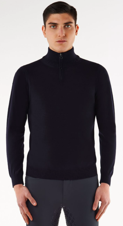 Cavalleria Toscana Uomo / Men's Tech Wool Zip Turtleneck - Luxe EQ