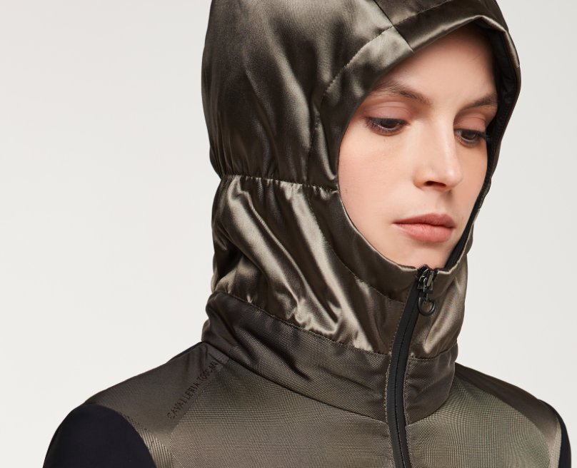 Cavalleria Toscana Nylon Jacquard Hooded Windbreaker - Luxe EQ