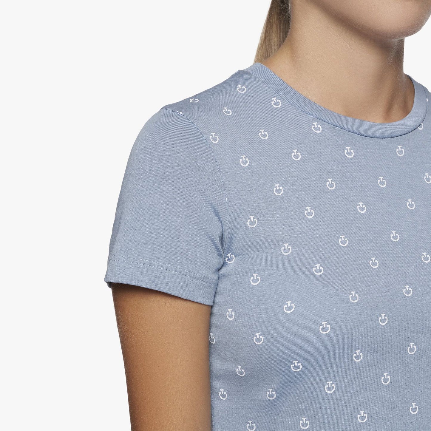 Cavalleria Toscana Girl's Mini CT Degradè Cotton T-Shirt