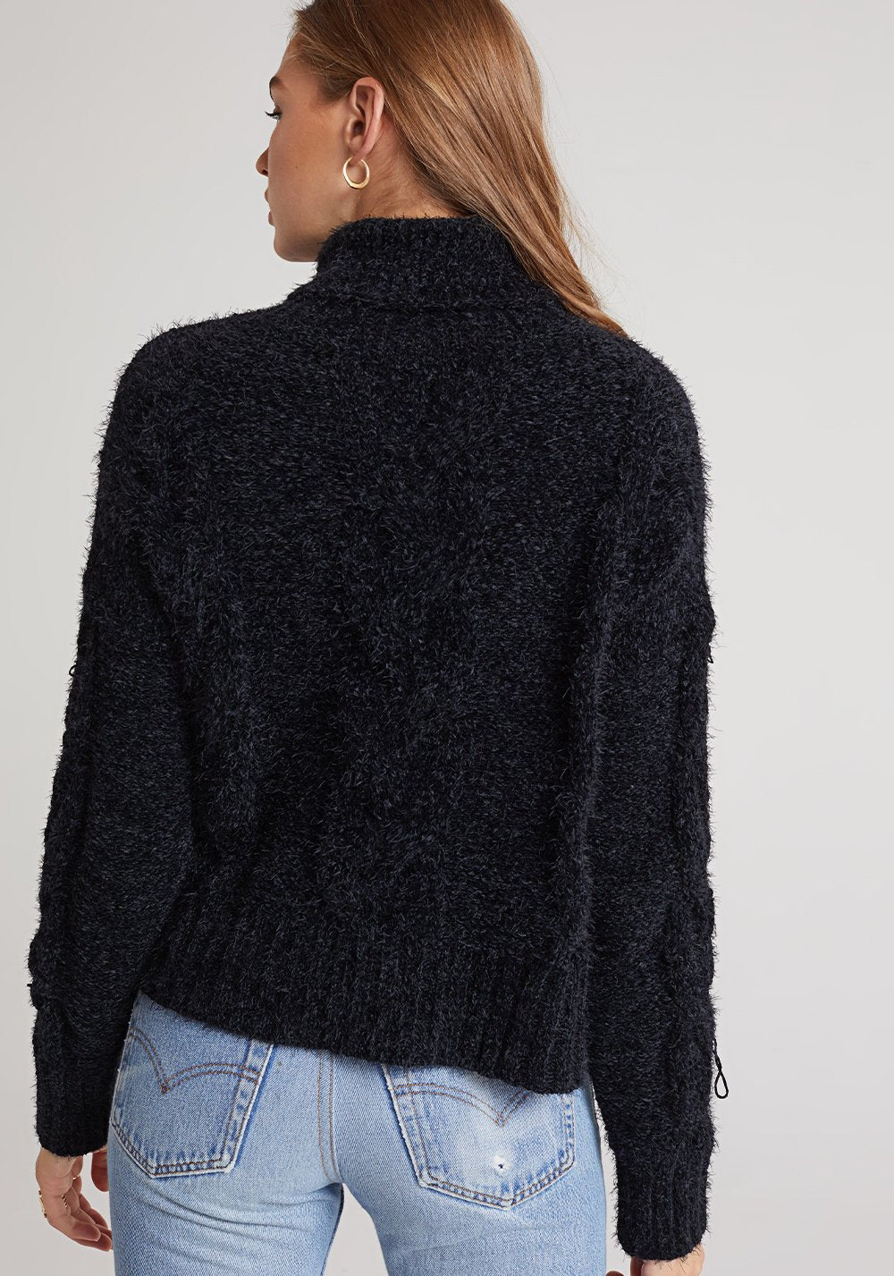 Bella Dahl Cable Knit Turtleneck Sweater