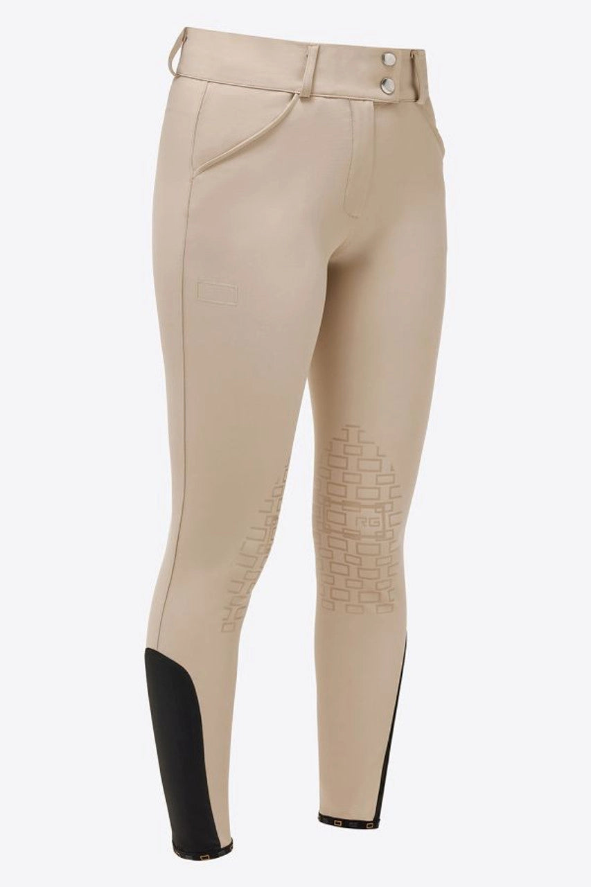 RG High Waist Riding Breeches BRW013 subtle tone on tone logo - Luxe EQ