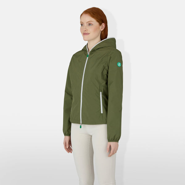 Save the Duck women's Stella Hooded Rain Jacket Luxe EQ