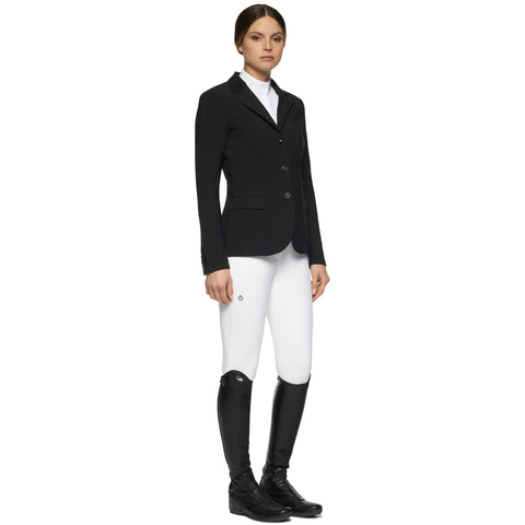 Winston Equestrian Coat Contrast Green with Cream Piping