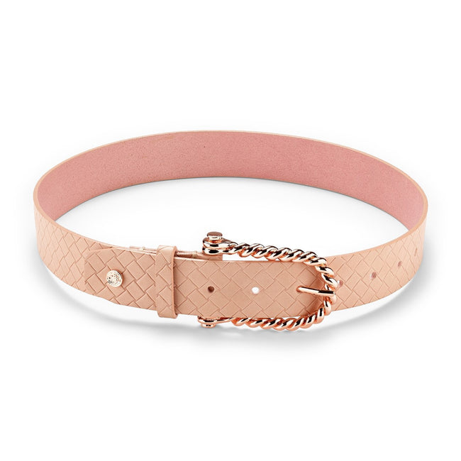 Hannah Childs Lifestyle Woven Emboss Belt Rose - Luxe EQ