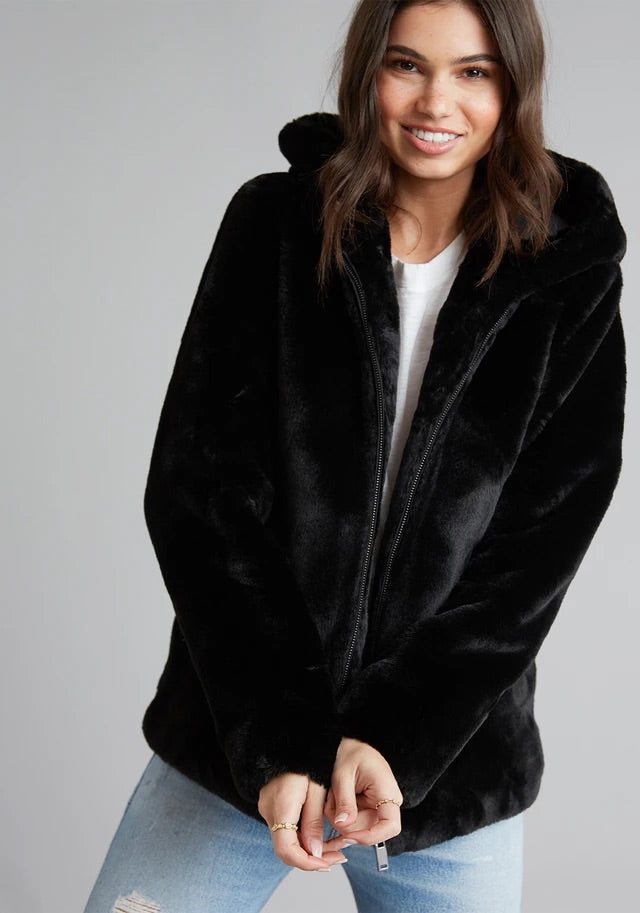 Bella Dahl Fur Zip Hoodie Coat – Luxe EQ