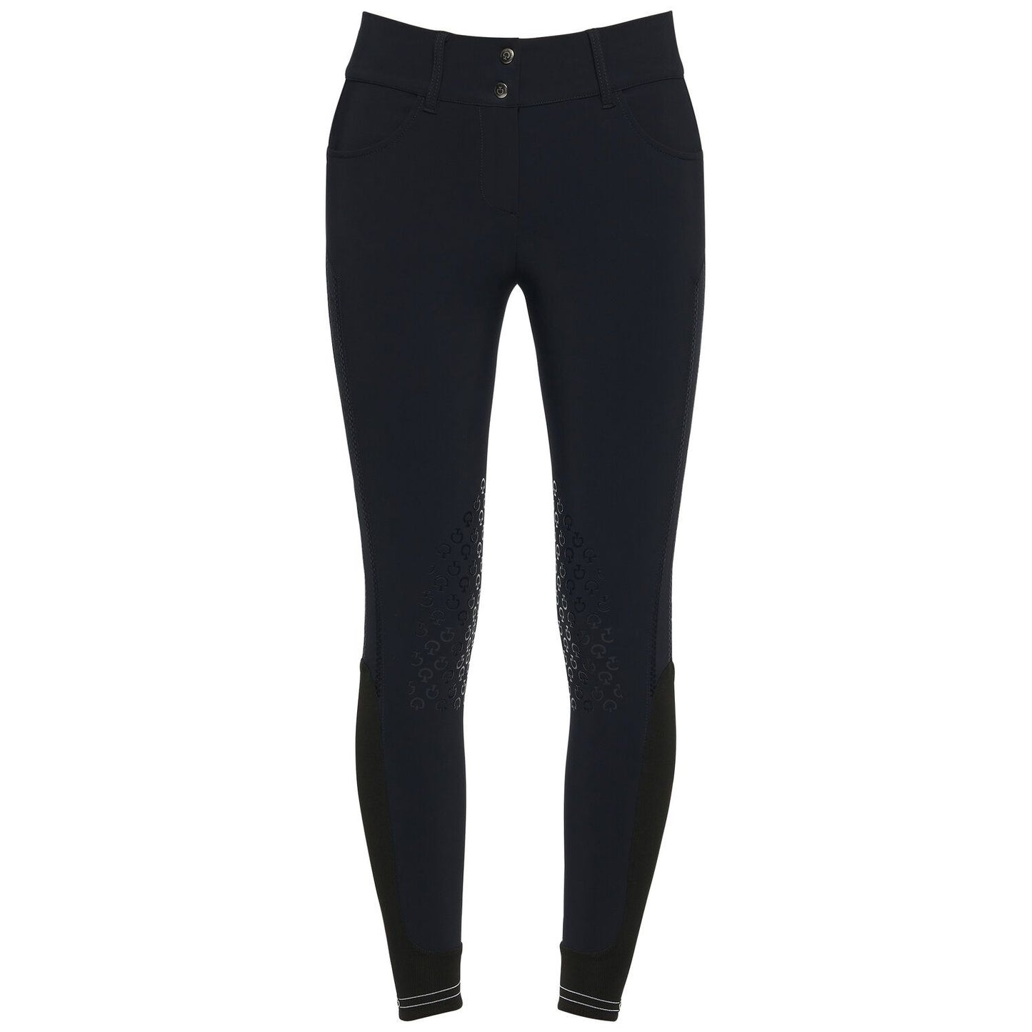 Cavalleria Toscana Elegant Embroidery Breech Black