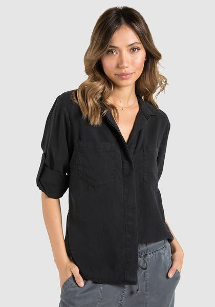Bella Dahl Split Back Button Down - Luxe EQ