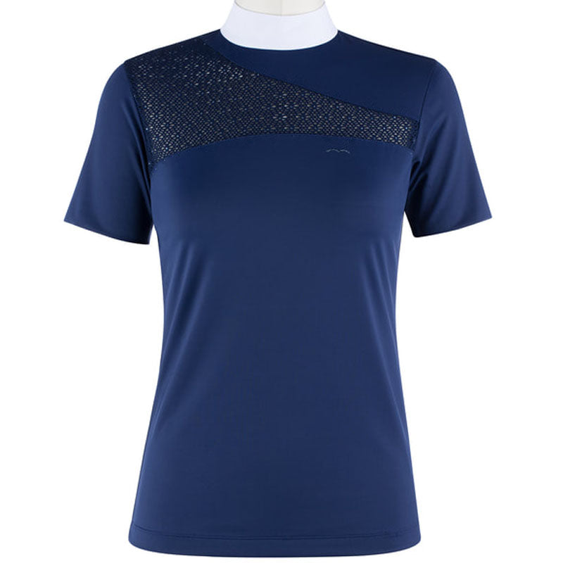 Animo Bukef Short Sleeve Show Shirt With Crotchet Lace Detail - Luxe EQ