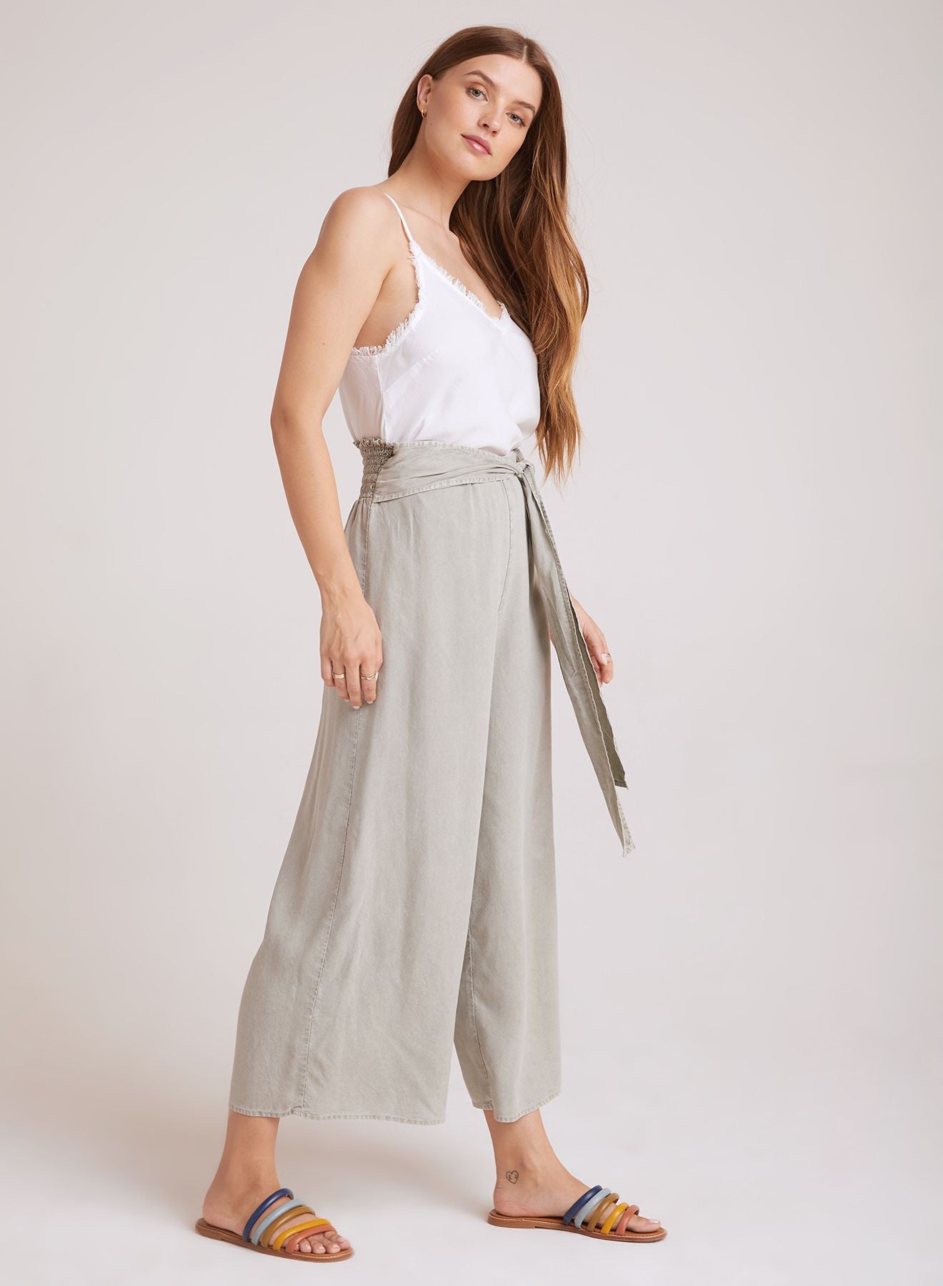 Bella Dahl Bias Crop Tie Waist Wide Leg - Luxe EQ