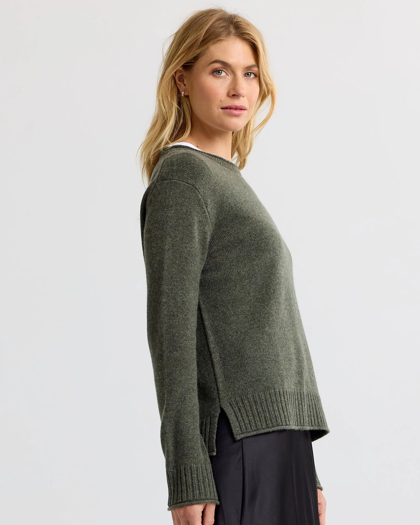 Pura Cashmere Everyday Cotton Crew