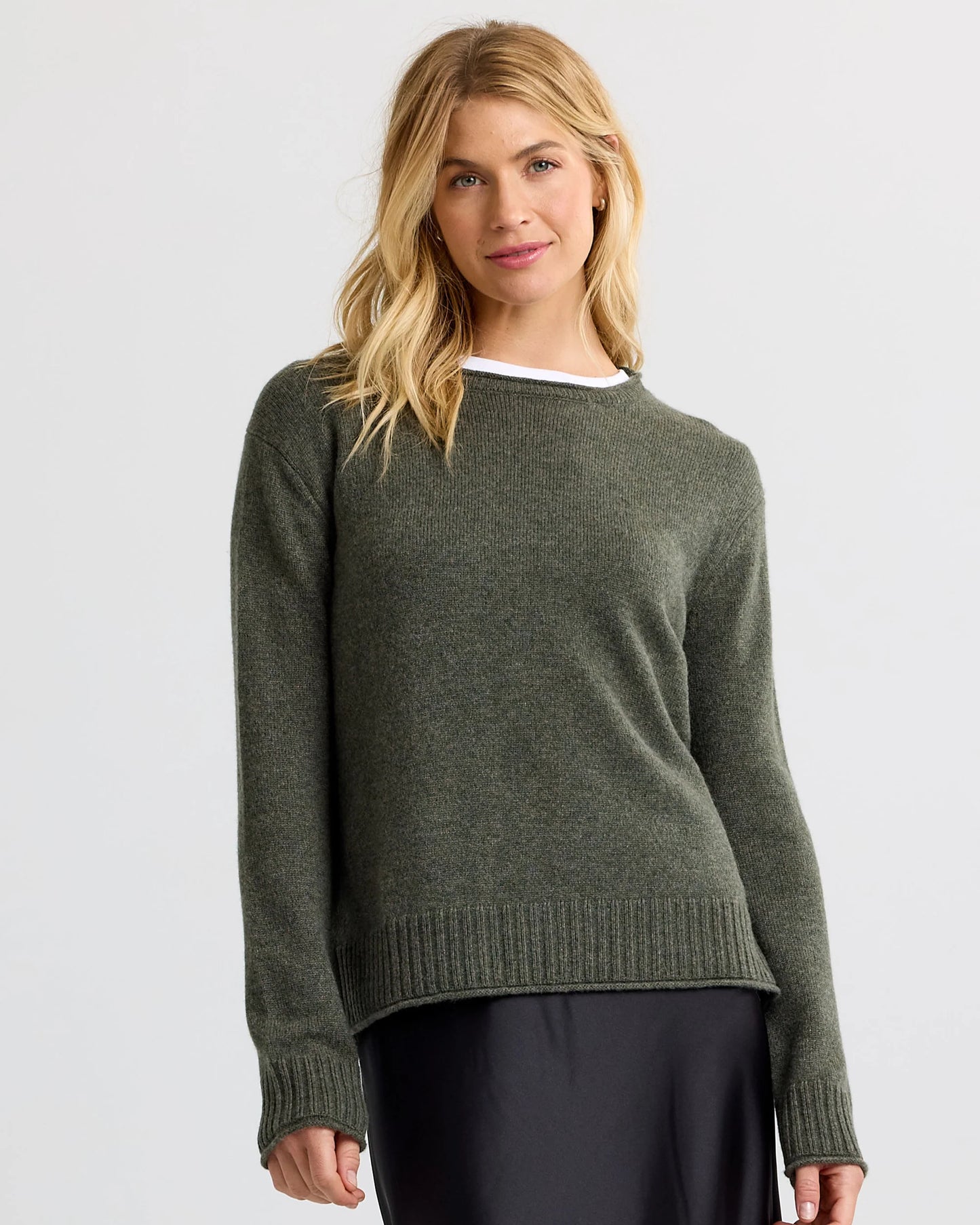 Pura Cashmere Everyday Cotton Crew