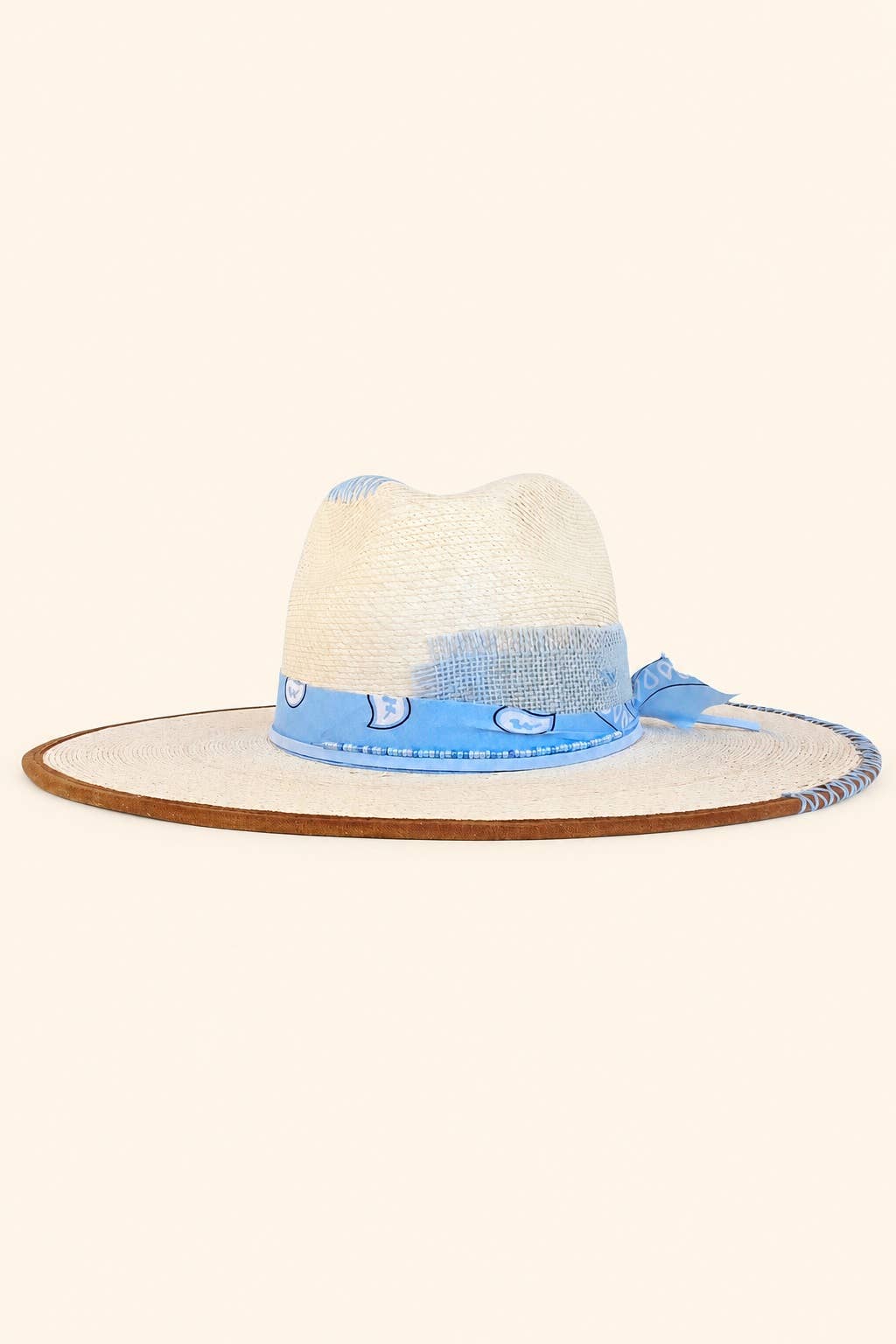 Polina Straw Indiana Crown Hat - Luxe EQ