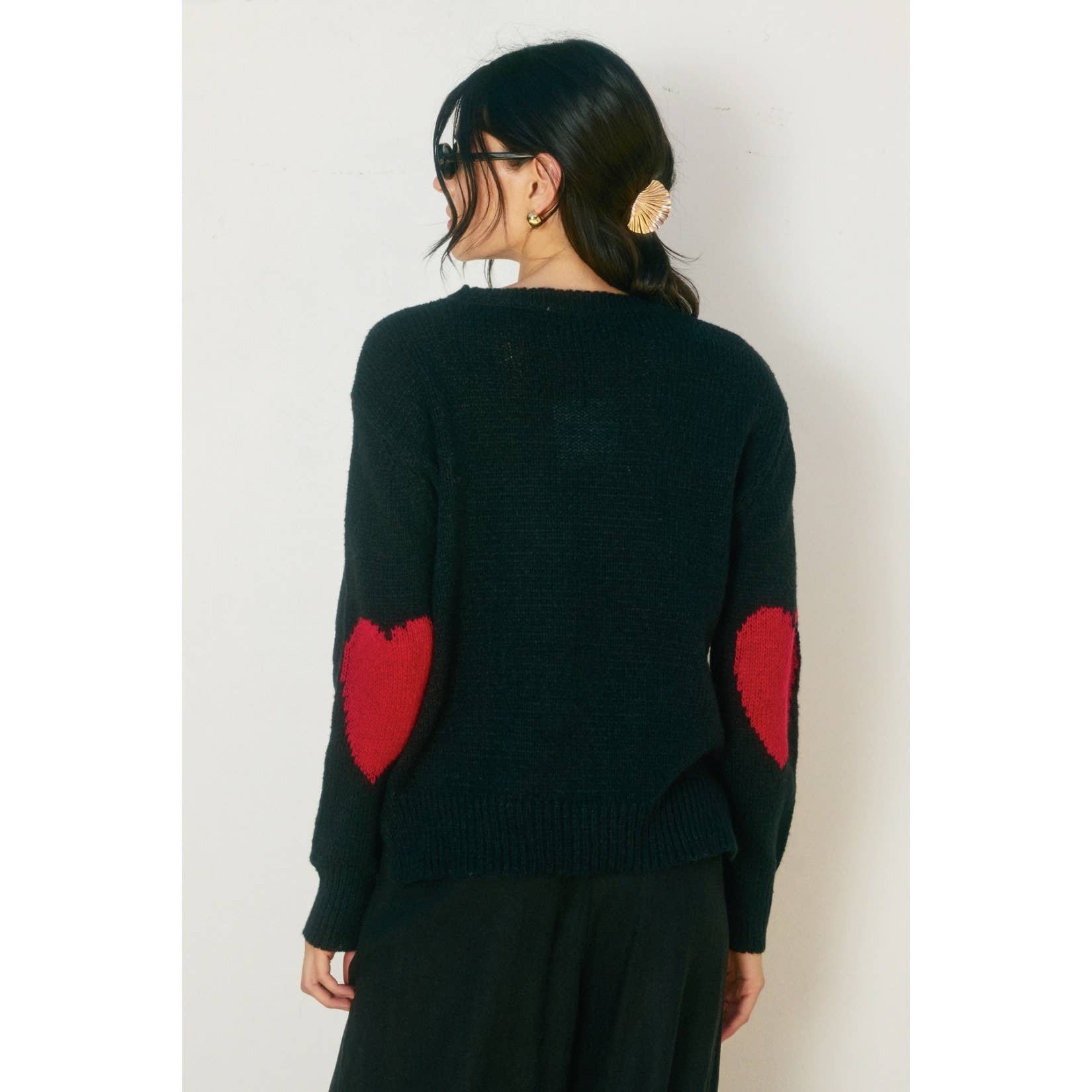Broken Heart Relaxed Sweater - Luxe EQ