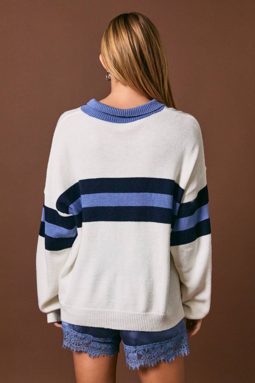 RUGBY KNIT SWEATER TOP