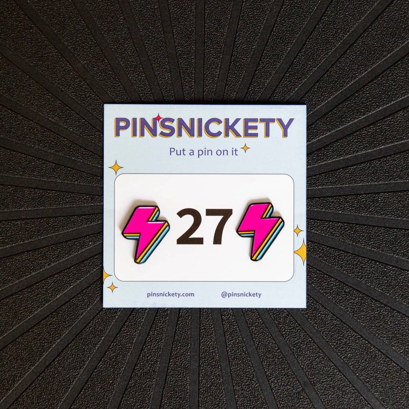 Lightning Bolt Pins: Electric Pink - Luxe EQ