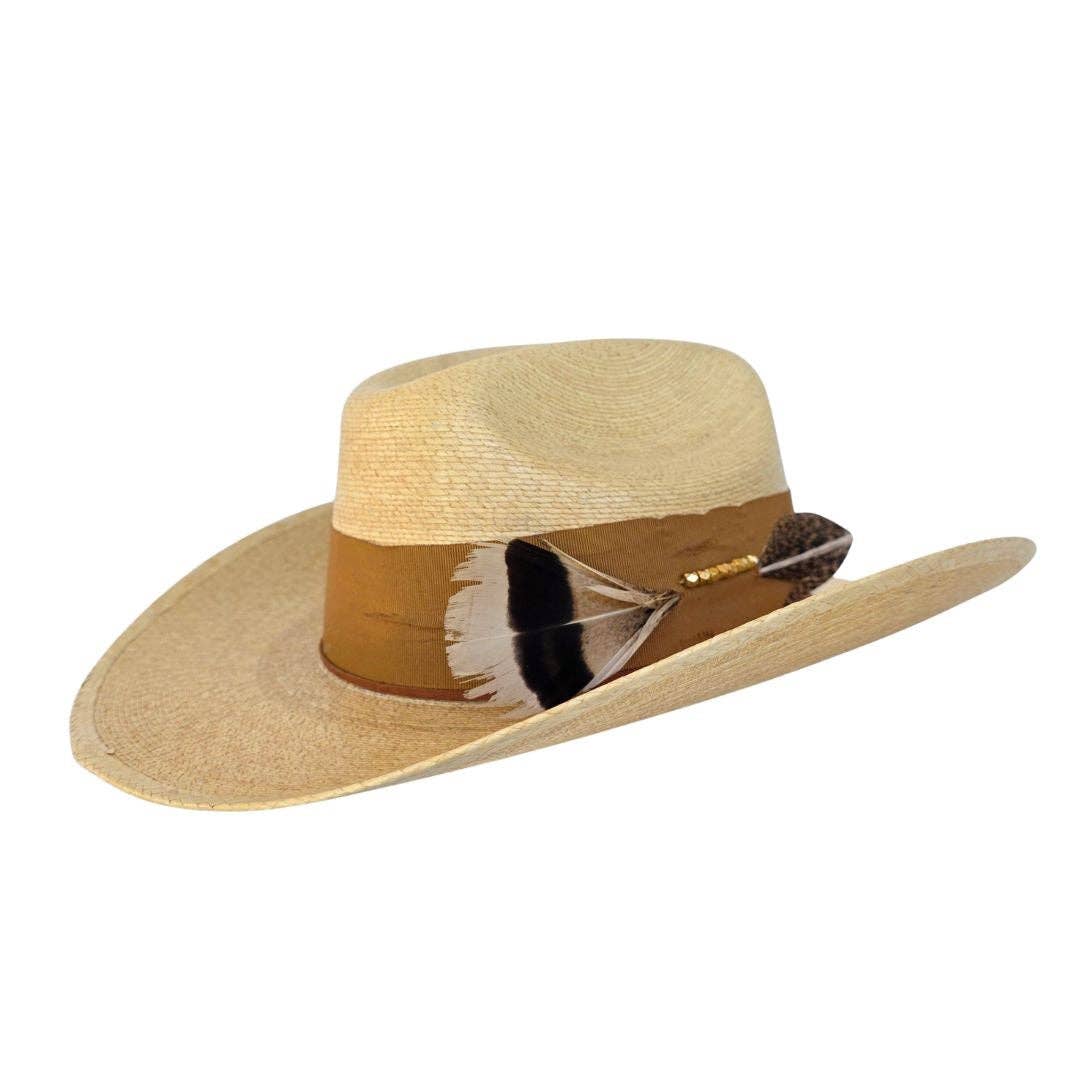 Haven Straw Cowboy Crown Hat - Tan - Luxe EQ