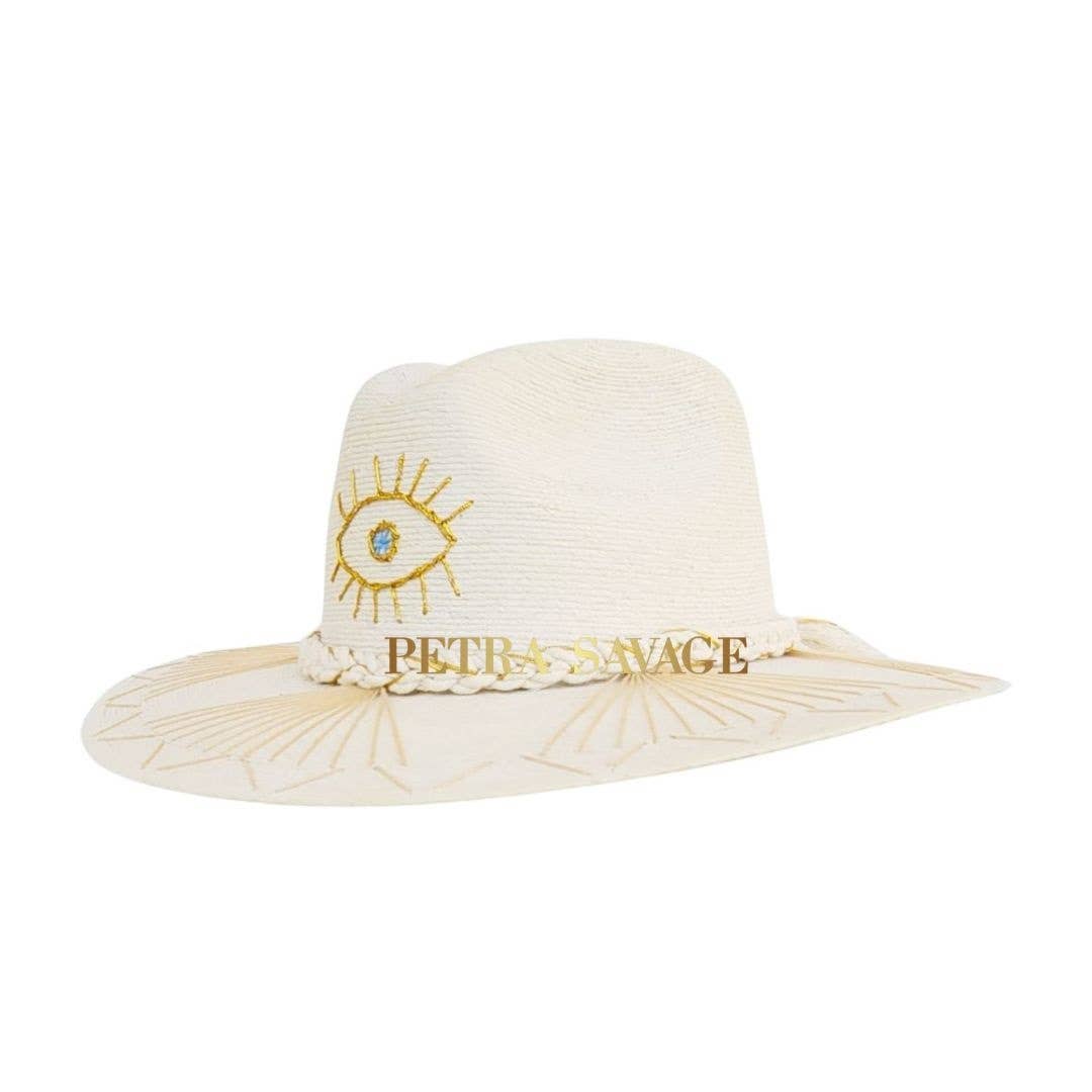 The Eye Straw Indiana Crown Hat - Luxe EQ