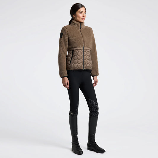 Cavalleria Toscana MAD152 Teddy Bear Fleece & Nylon Zip Up - Luxe EQ