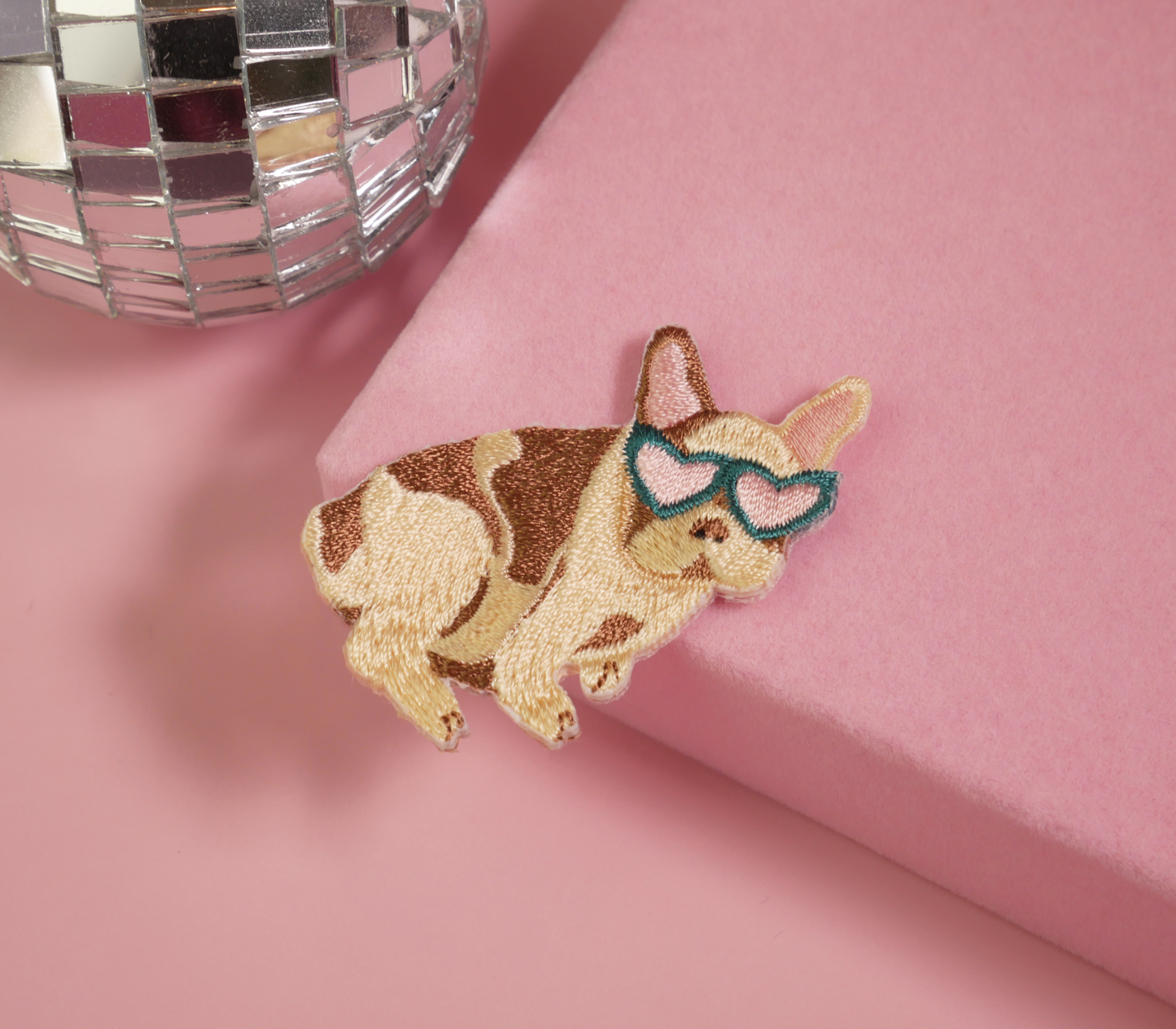 French Bulldog Iron-On Patch