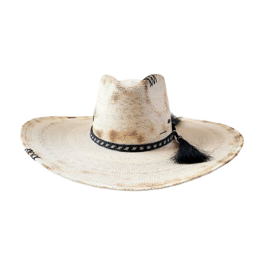 Shiloh Straw Western Crown Hat - Luxe EQ