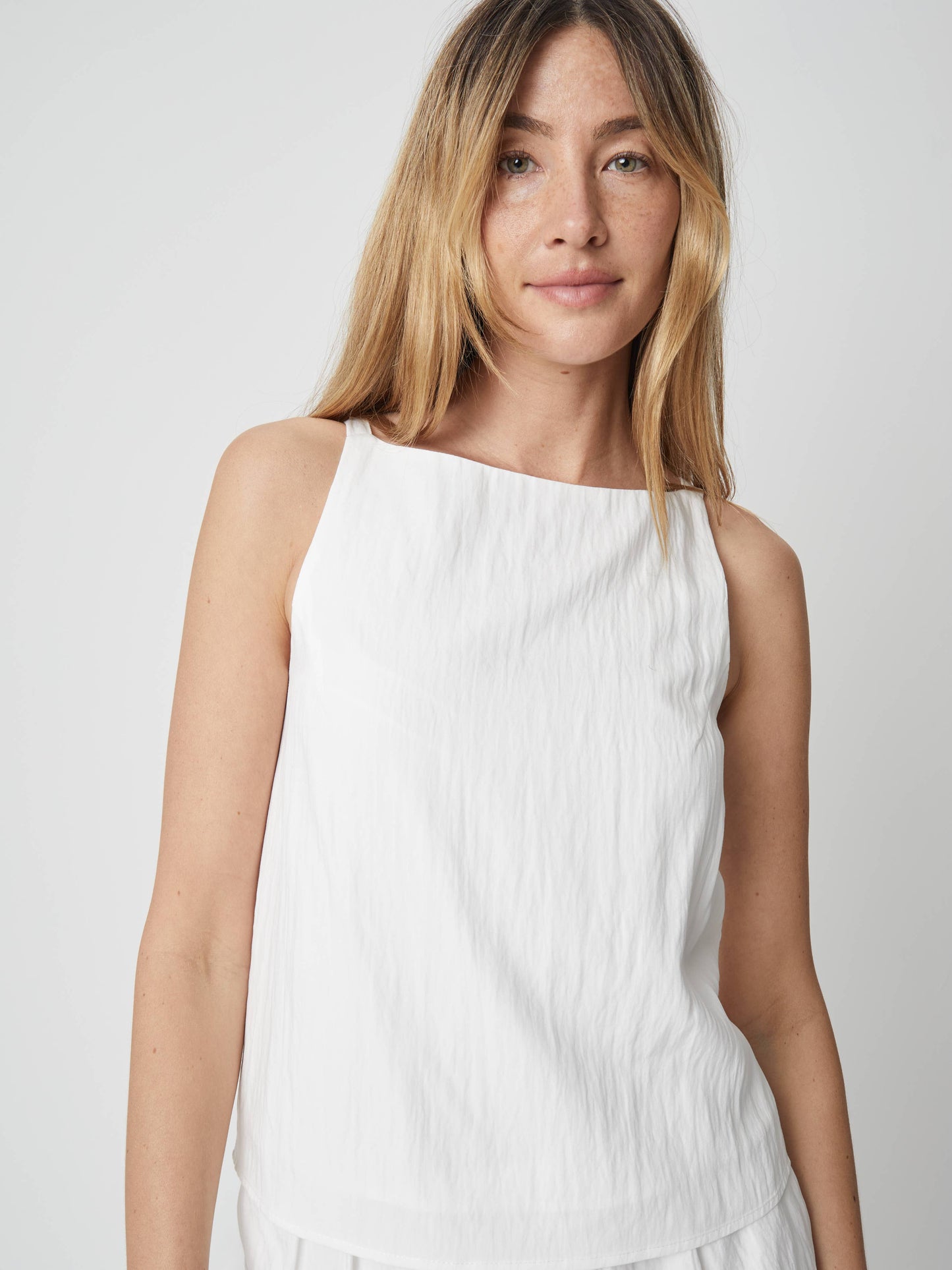 The Piper Top | Tencel Boatneck Tank Top - Luxe EQ