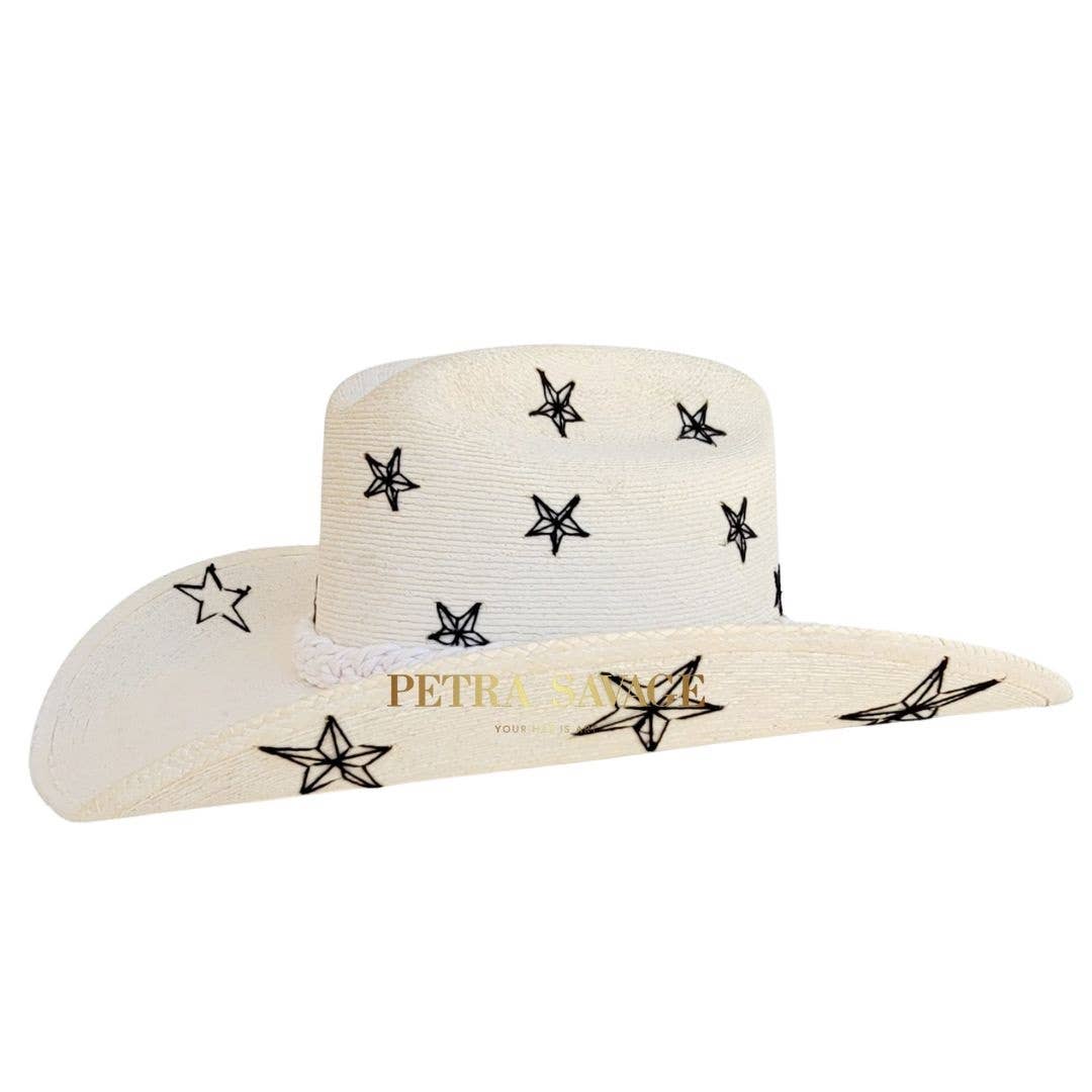 Sigis Straw Cowboy Crown Hat - Luxe EQ