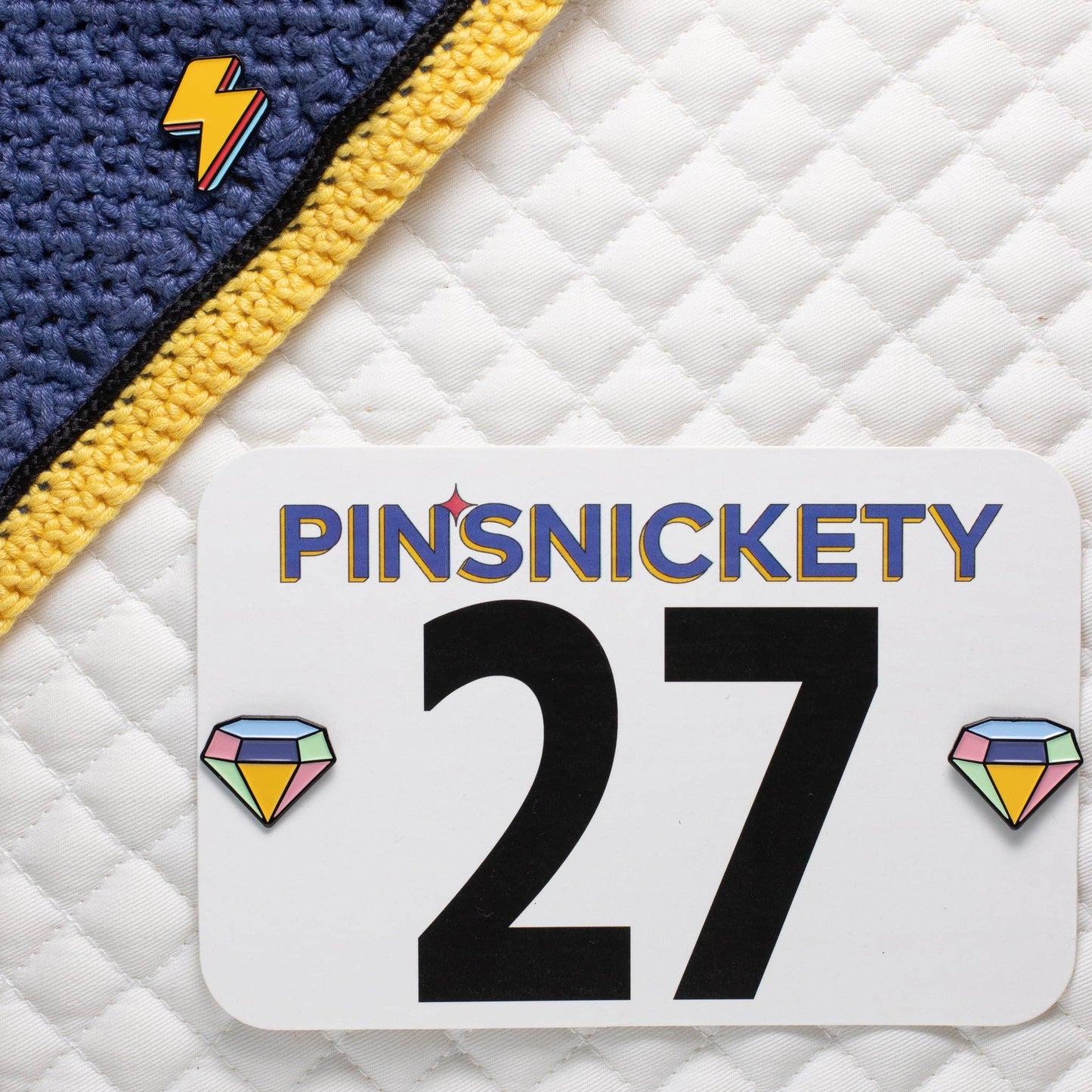 Lightning Bolt Pins: Electric Yellow - Luxe EQ