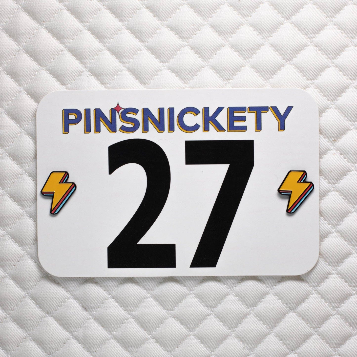 Lightning Bolt Pins: Electric Yellow - Luxe EQ