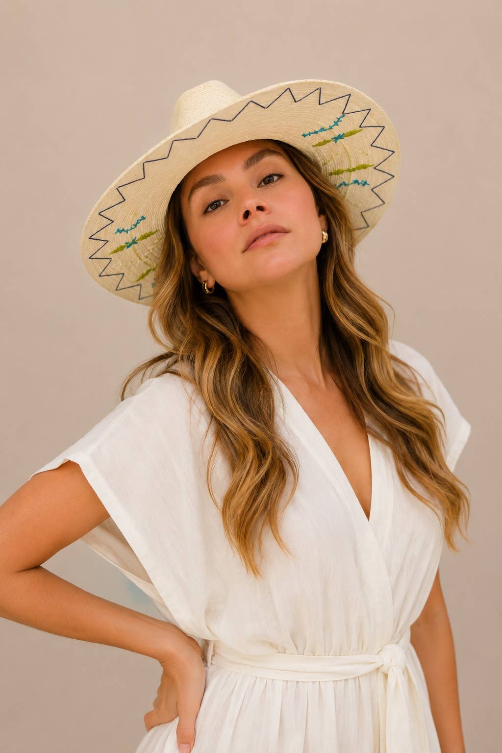 Evanthia Straw Indiana Crown Hat - Luxe EQ
