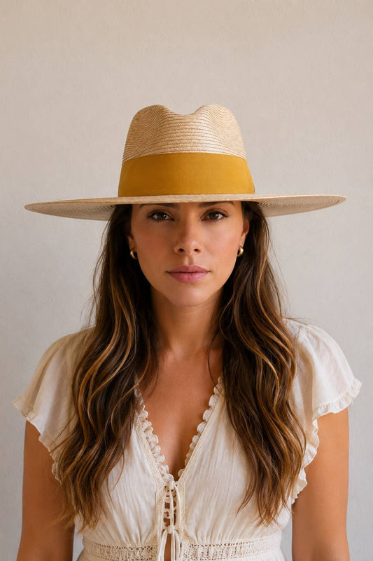 Jane Straw Explorer Crown Hat - Luxe EQ