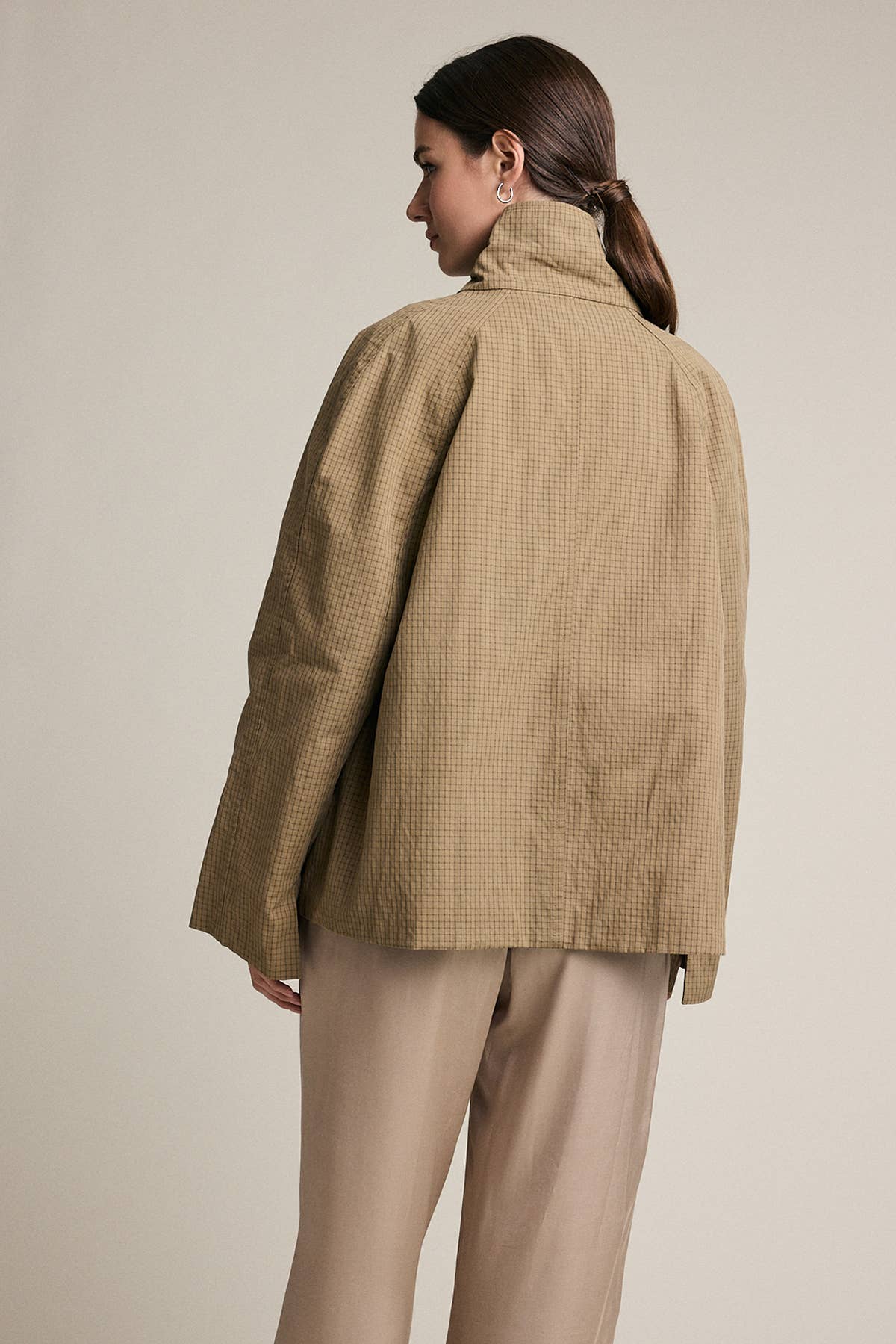 Reversible Plaid Button Jacket - RJ1153 - Luxe EQ