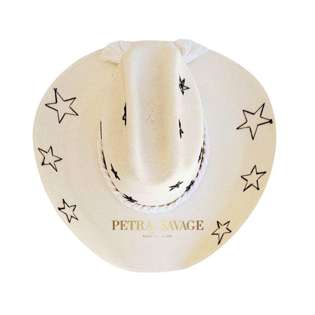 Sigis Straw Cowboy Crown Hat - Luxe EQ