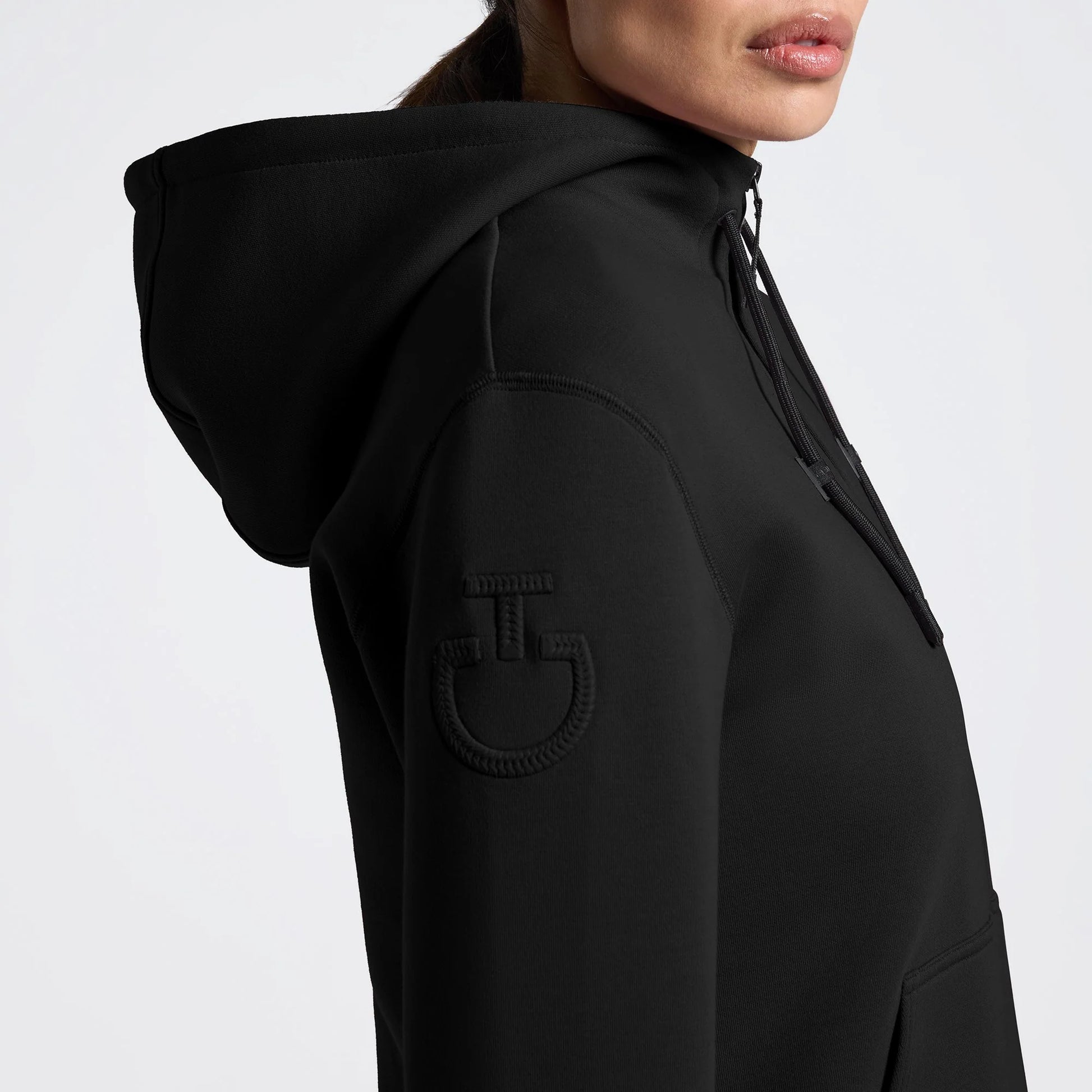 Cavalleria Toscana FED131 Ladies Cotton Zip Hoodie - Luxe EQ